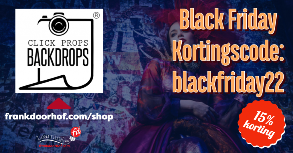 Black Friday kortingen op Click Props Backdrops 