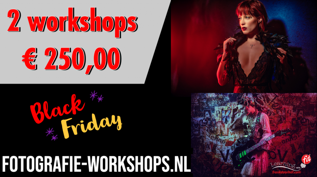 black friday aanbieding workshops, 2 voor €250,00 (in plaats van €350)