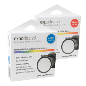 de nieuwe ExpoDisc V3 in 77 en 82mm